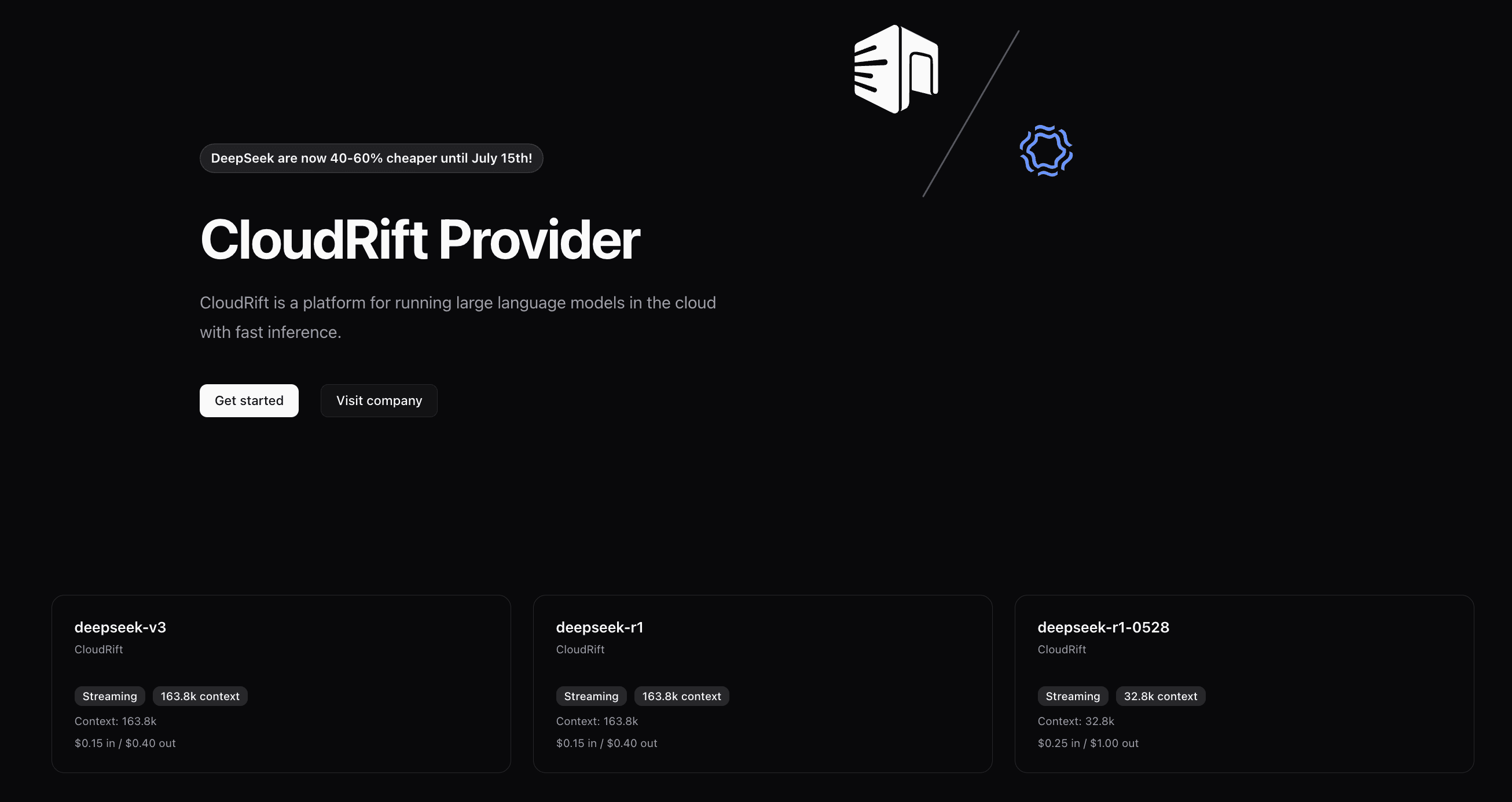 Deepseek and Mistral models added to LLM Gateway with discount banner